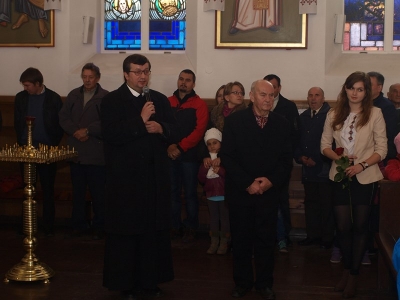 Хор «Камертон» ОУП Мазурського відділу та октет «Орфей» зі Львова у Венгожевській святині (14)